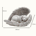 Angel Dog Memorial Stone – Weatherproof Resin Grave Marker for Dogs, Thoughtful Garden Tribute & Memorial Gift